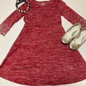 Girls Holiday Dress Sparkly Sleeves Size 10-12